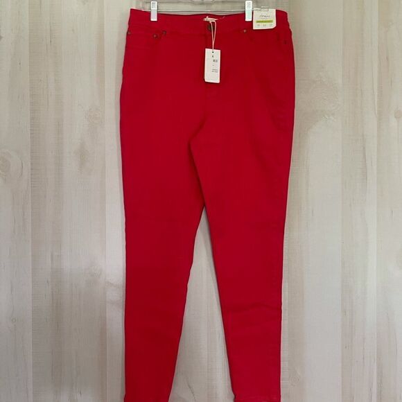 NWT Joules red super skinny jeans, size 12‎ - Picture 1 of 15